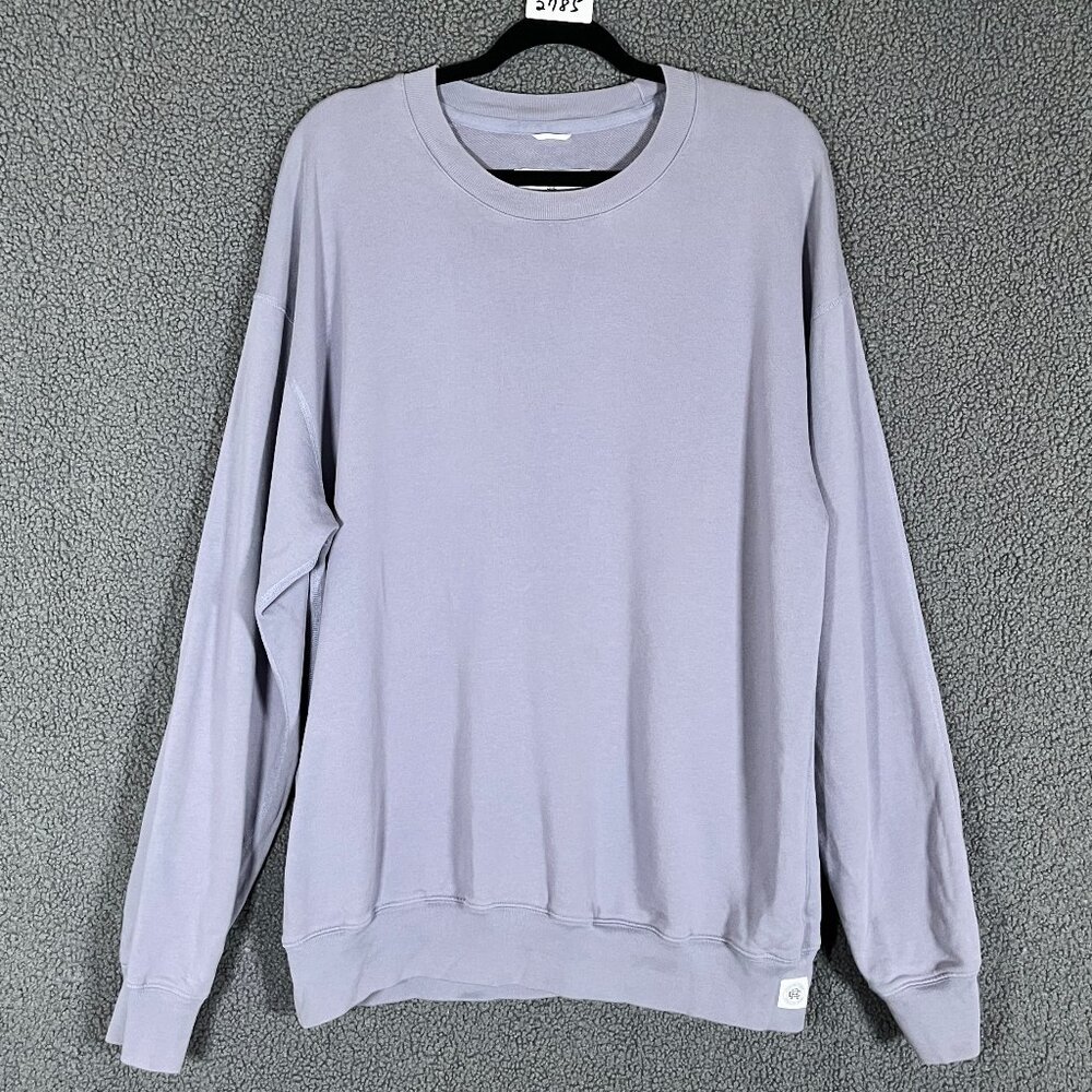 Reigning Champ Pima Cotton Crewneck Sweatshirt - Men's Size L - Purple